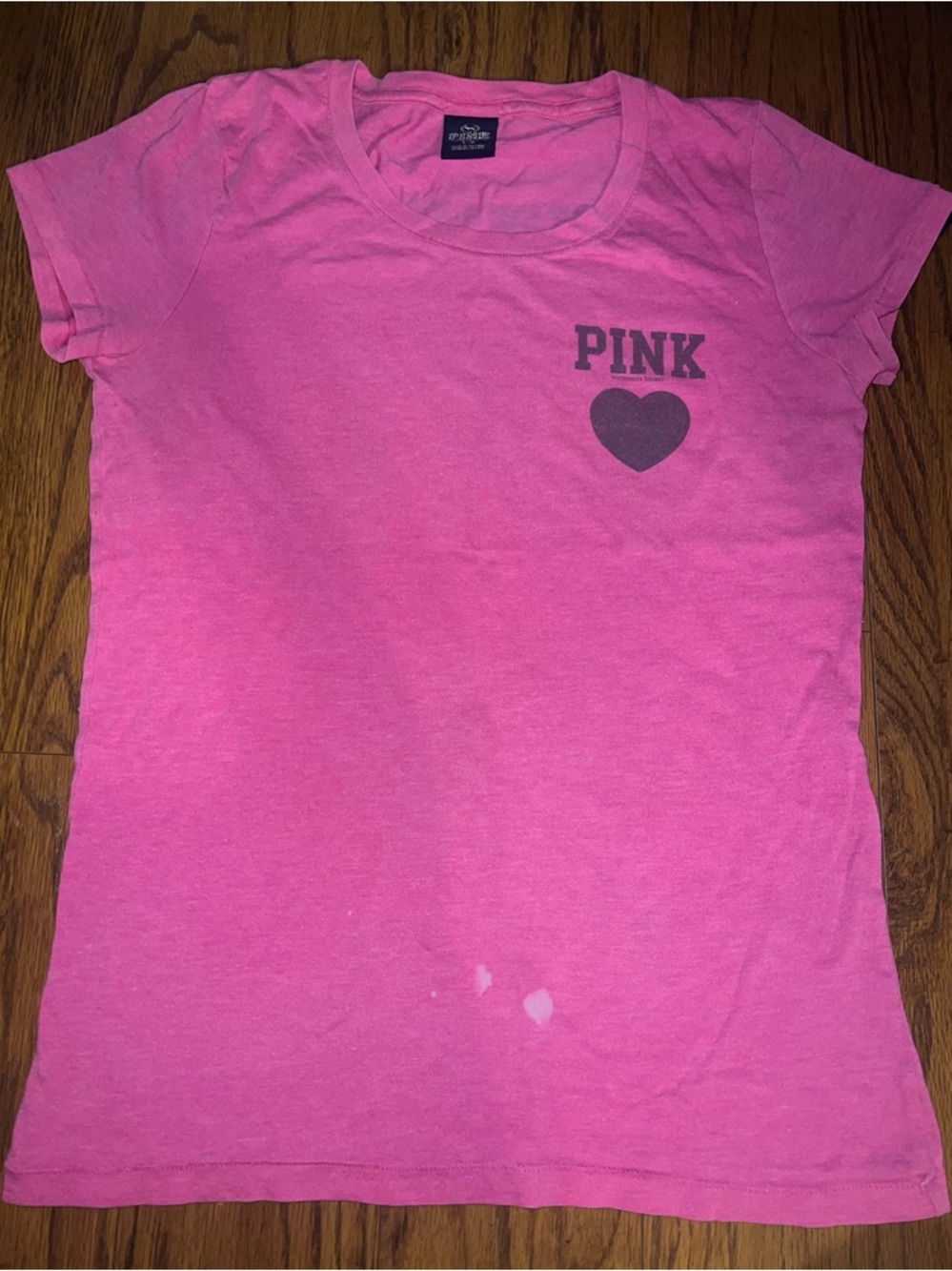 PINK Short Sleeve Logo Tee
